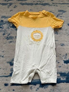 Silkberry Baby Bamboo Shortall Romper Boy 3-6 Months